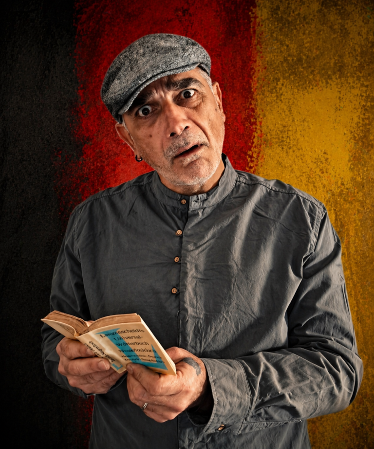 „Deutsch für Anfänger“ - Ein Monolog von und mit Eleftherios Salomidis